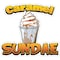 Signmission Caramel Sundae Decal Concession Stand Food Truck Sticker, 24" x 10", D-DC-24 Caramel Sundae19 D-DC-24 Caramel Sundae19 - alternate 1